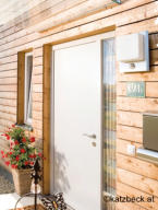 Vollblatthaustüre Holz in weiss